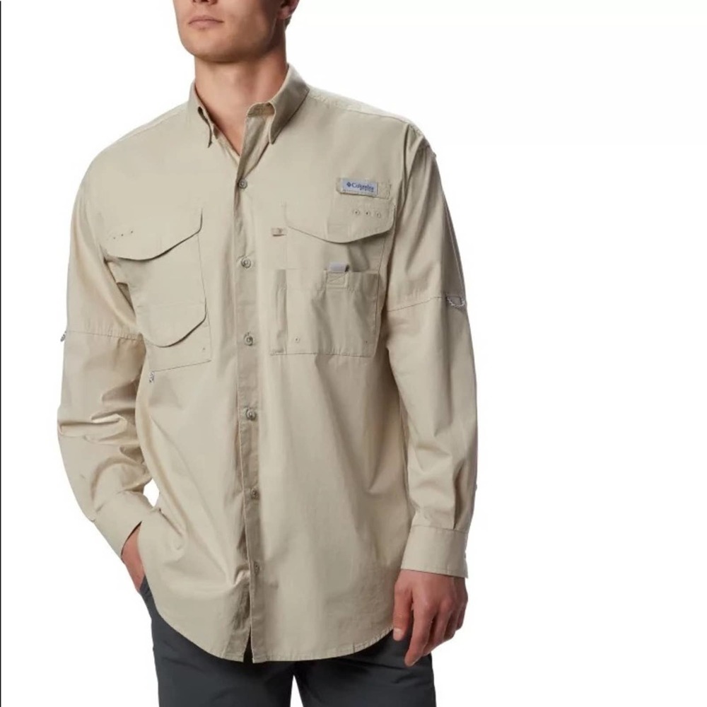 Columbia Men’s Fishing PFG Bahama II Long Sleeve Shirt Sz S